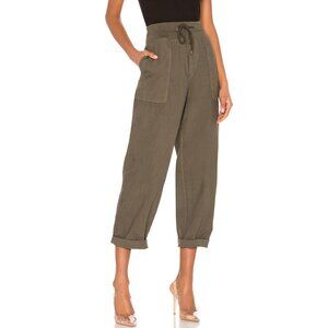James Perse Pants mixed media poplin womens Brown (xsmall) casual loungewear